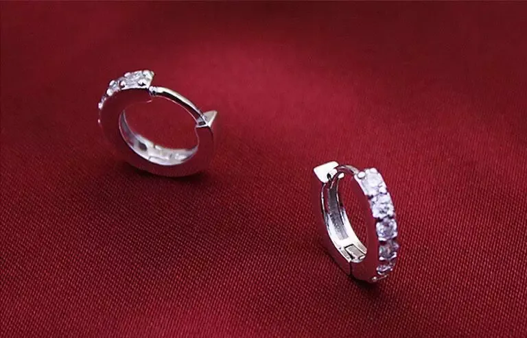 925 Ayar Gümüş Zirkon Taşlı Küpe