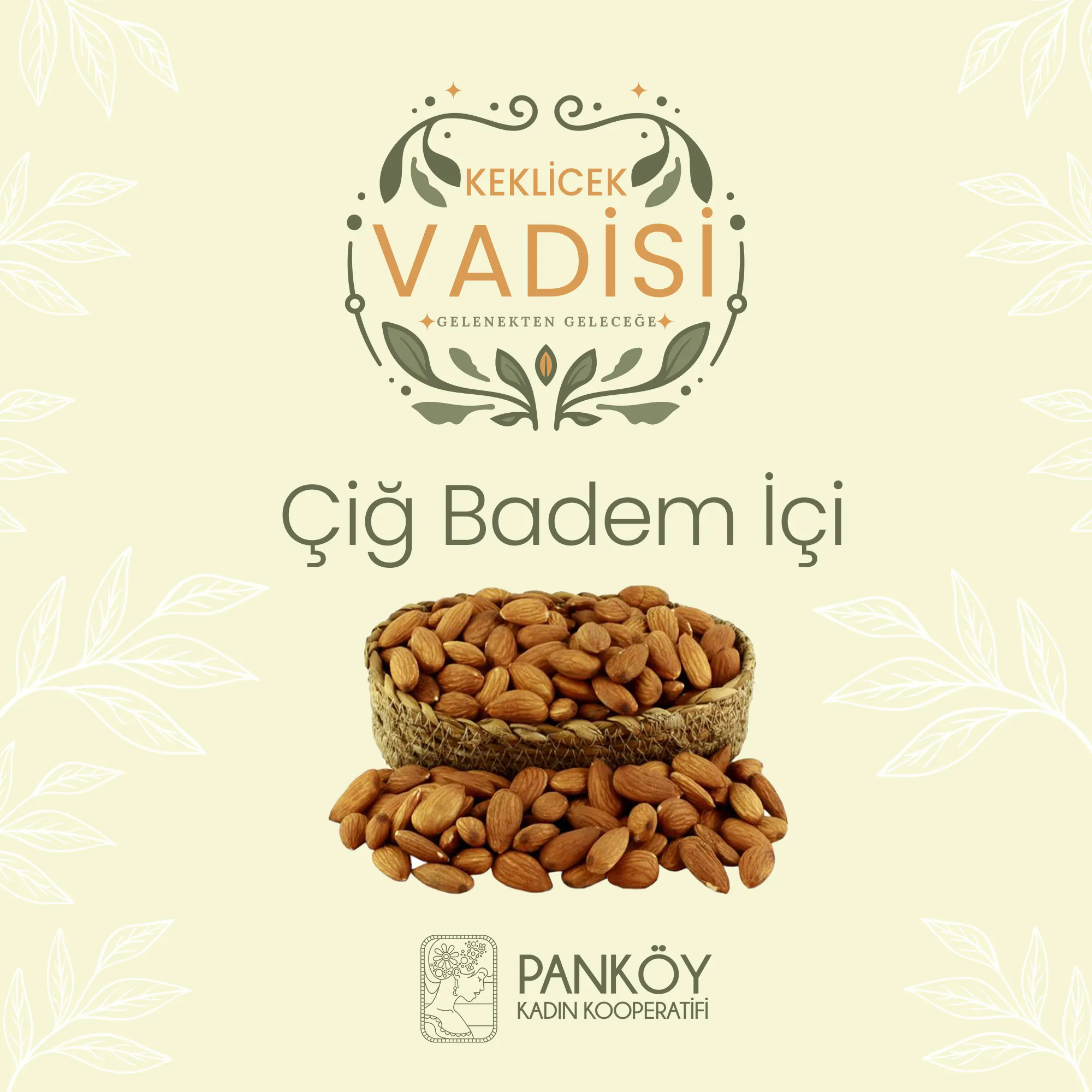 1000 gr Çiğ İç badem