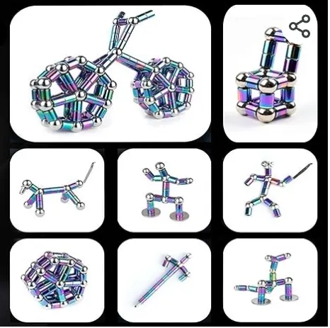 Toy Pen, Decompression Magnetic Metal Pen, Eliminate Pressure Fidget Gadgets, Multifunction Writing Magnet Ballpoint Pen, Gift For Kids Or Friends (Colorfu