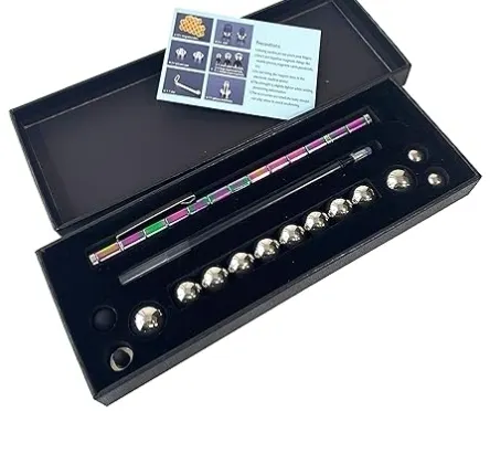 Toy Pen, Decompression Magnetic Metal Pen, Eliminate Pressure Fidget Gadgets, Multifunction Writing Magnet Ballpoint Pen, Gift For Kids Or Friends (Colorfu