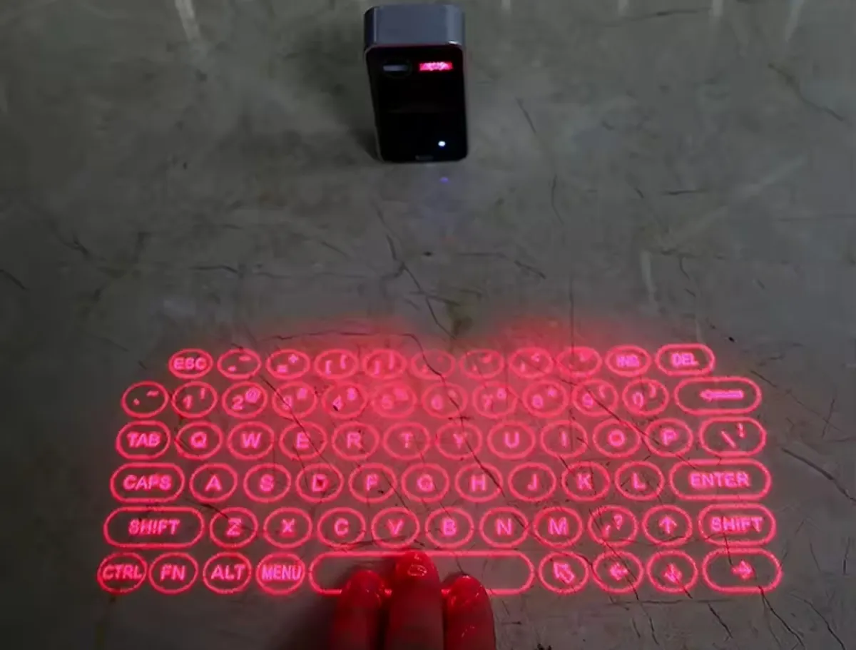 Virtual laser keyboard