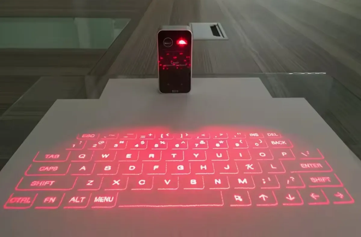 Virtual laser keyboard