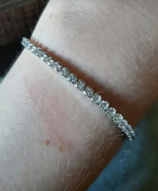 925 Ayar Gümüş Zirkon Taşlı Ayarlanabilir Suyolu Bileklik