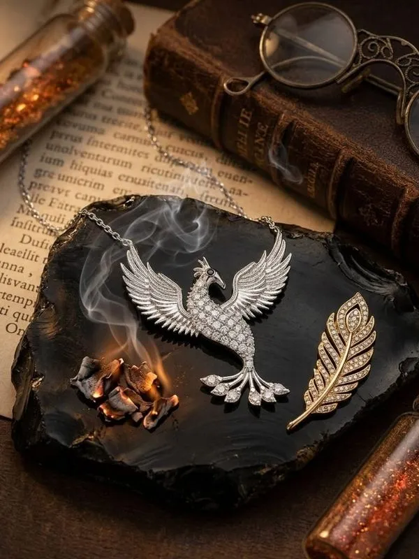 925 Ayar Anka Kuşu Gümüş Kolye